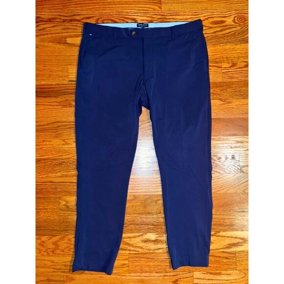 Peter Millar Crown Crafted Stretch Flat Front Pants 38x34 NWOT Blue MS19EB500FB - Picture 1 of 7